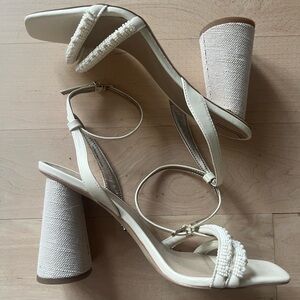 Sam Edelman Kia Beads Sandal in Modern Ivory, size 41 (EU)/ 10 (US), worn once